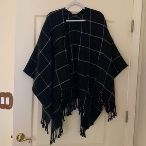 Abercrombie and Fitch large shawl wrap poncho
